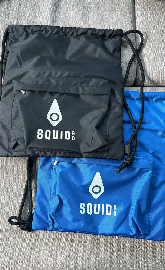 Drawstring Insulated Cool/Carry Bag - Organise your Squid Go System. Keeps frozen gel packs cold much longer, outside freezer.