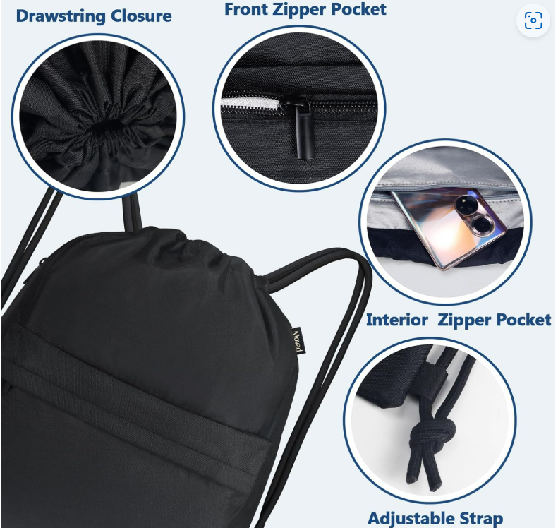 Drawstring Insulated Cool/Carry Bag + Luggage Tag - Organise your Squid Go System. Keeps frozen gel packs cold much longer, outside freezer.